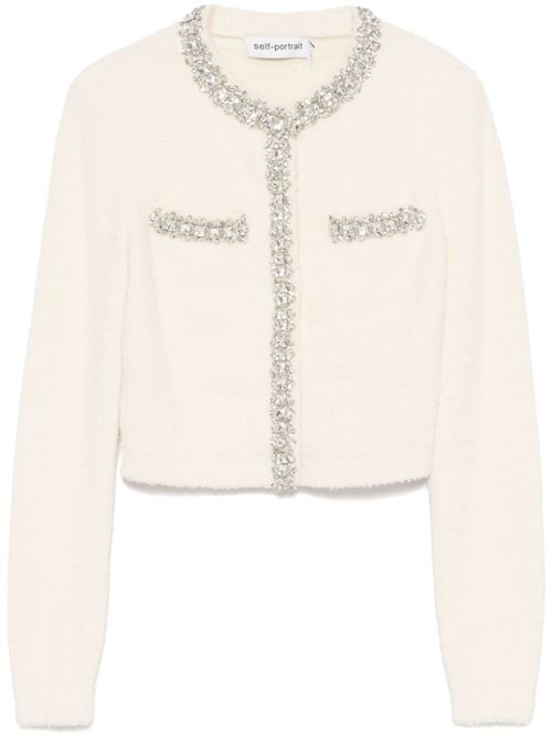 Cardigan cristalli SELF PORTRAIT | RS25130CCREAM
